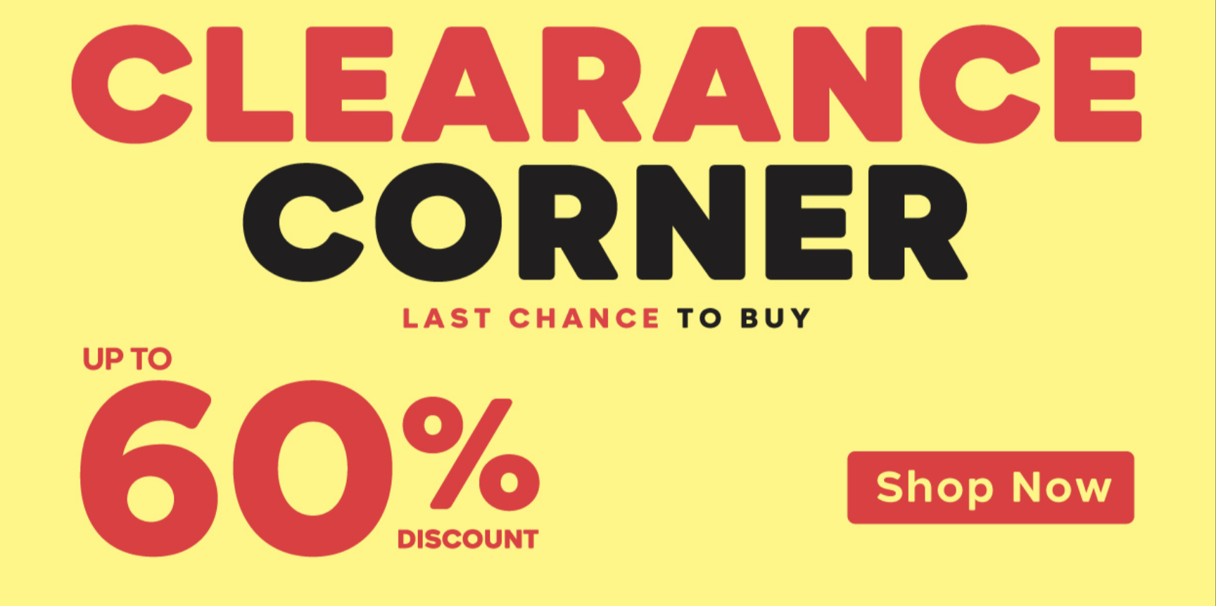 Clearance Corner Clearance Corner